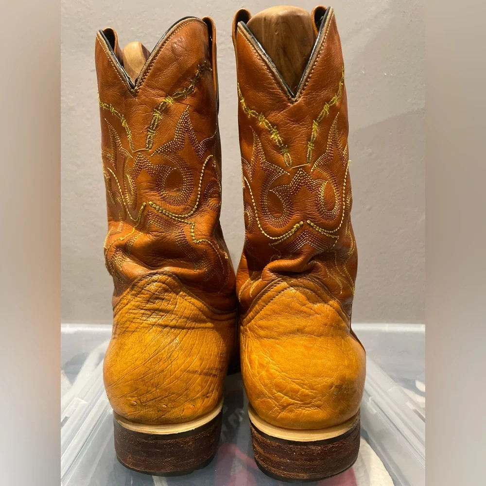 Vintage La Grange Ostrich Boots 10 1/2 - Picture 4 of 15